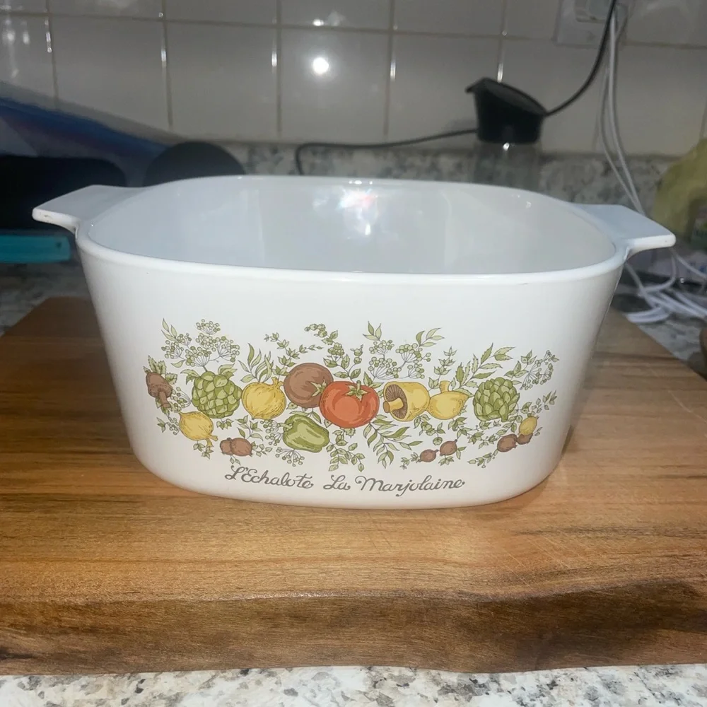 VINTAGE 3 QUART CORNINGWARE L’ECHALOTO LA MARJOLAINE A-3-B. - Picture 9 of 10